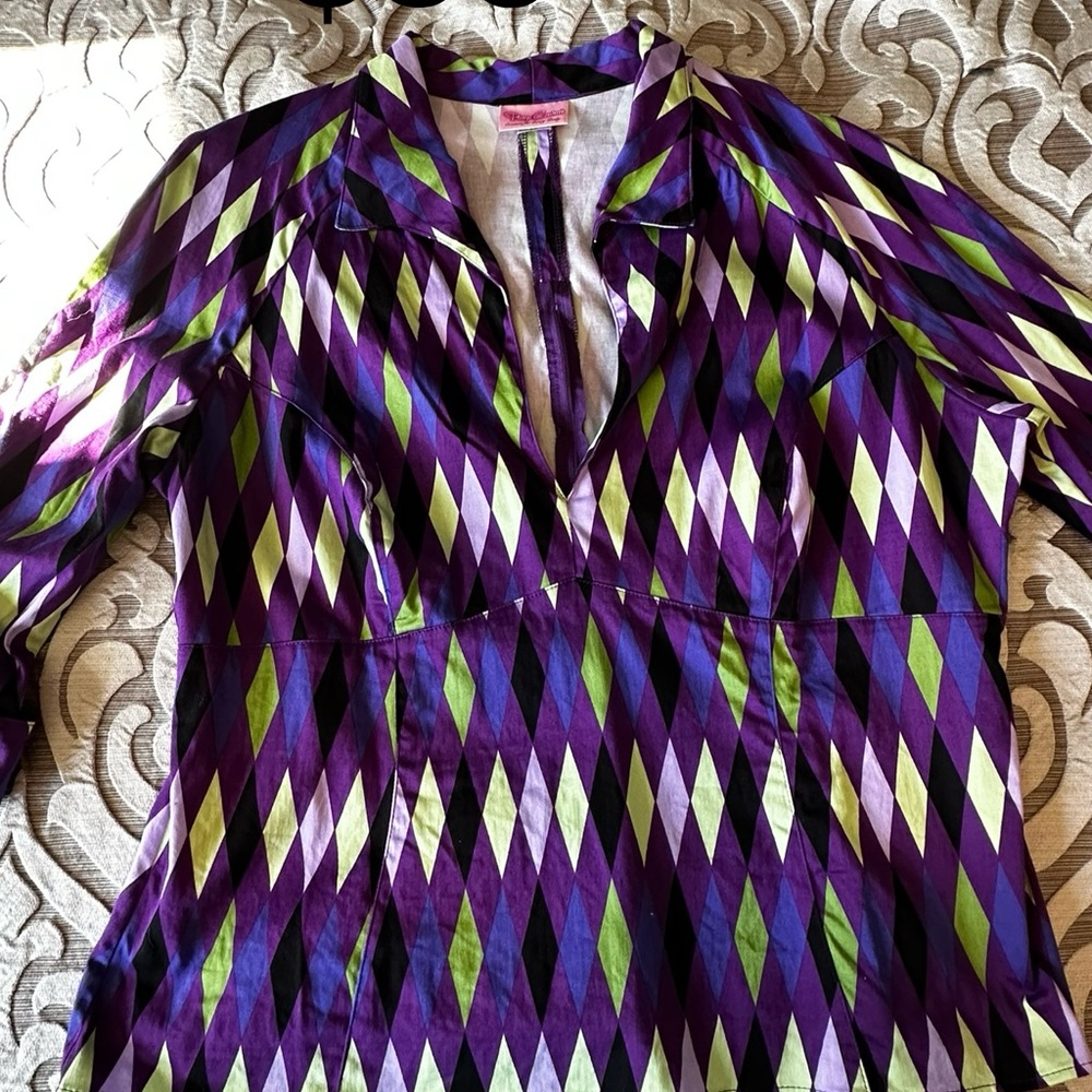 Pinup Couture Harlequin top